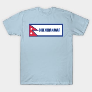 Birendranagar City with Nepal Flag T-Shirt